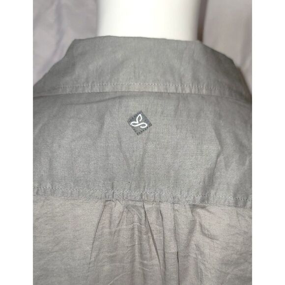 Prana Embroidered Drop Waist Drawstring 100% Cotton Roll Sleeve Tunic - Size M - Picture 10 of 13